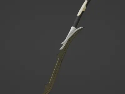 Sword Steel 01 3D model