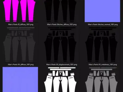 Mens Pants  3D model