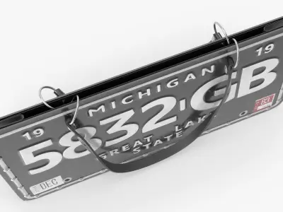  Designer Michigan Car License Plate Bag 