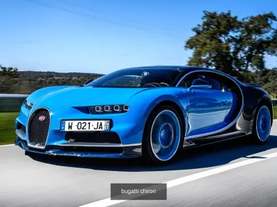 bugatti chiron 3D Model Pack