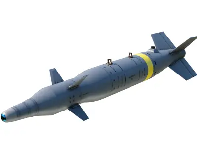 Chinese Tiange GB-250 GB250 Laser-Guided Bomb Low-poly 3D model