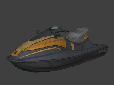Generic Jetski - Jet ski -- Original Design Low-poly 3D model