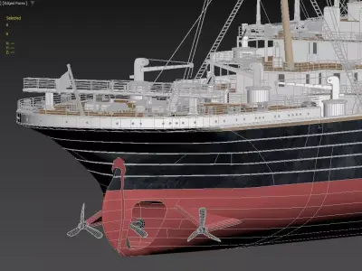 Titanic 1912 Full Detail 3D Model 3D model