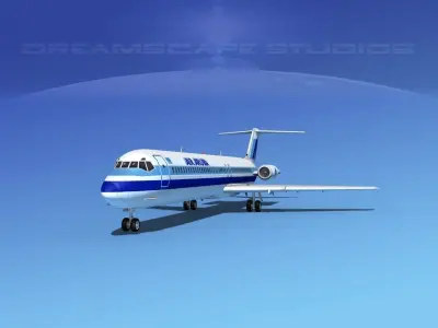 Douglas DC-9-50 Air Aruba 3D model