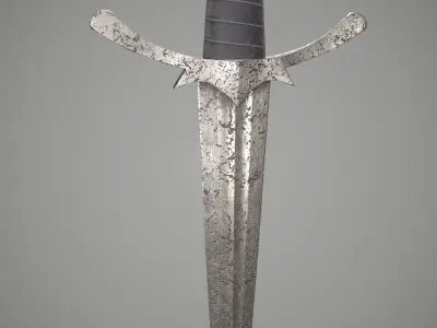 Morgul knife from The Lord of The Rings Movie Low-poly 3D model