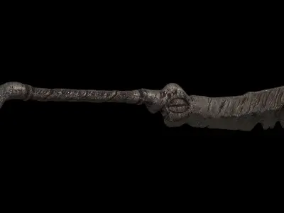 Old Weapon Sword04 Low-poly 3D model