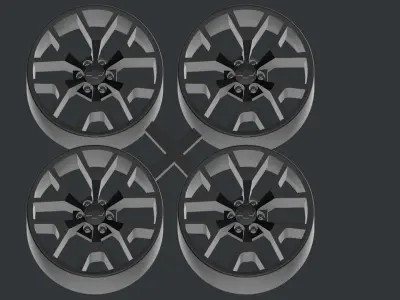 OEM wheel GMC Sierra 3D print model