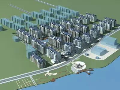 Multi Residential 3D model 36