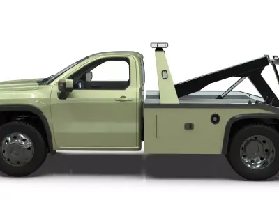 2027 Silverado Concept  Modern Tow Truck Wrecker Edition 3D model