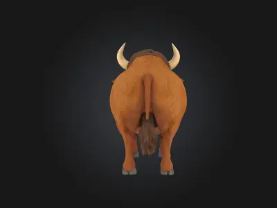 Buffalo Buddy  A Gentle Giant with a Heart of Gold 3D model