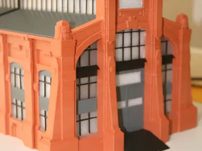 Industrial Building 3DPrint Ready 3D print model purchase