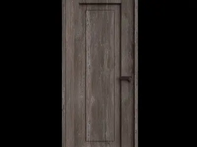 Door 4 wooden 3D model