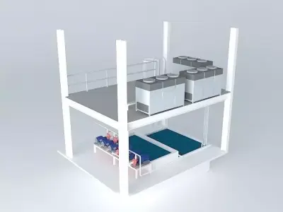 Plant cooling system HDP Free 3D model