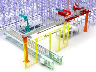 3D Model Designs for Warehouse Automation Systems 3D model