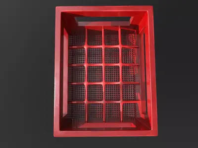 Bottle box red 3D model