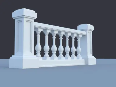 classic balustrad 3D model