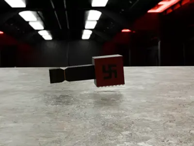 Nazi German Hammer WW2 Free low-poly 3D model
