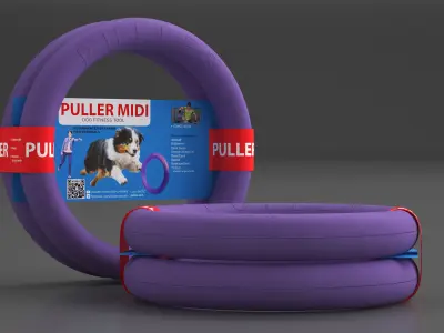 Interactive Dog Toy Puller Midi Package 3D model