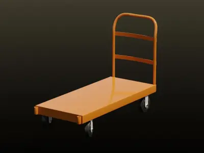 Platform Truck 3D model
