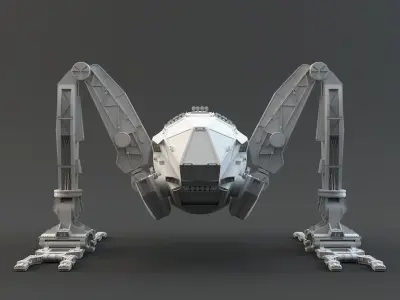 Moon Tug 3D model