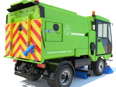Street Sweeper Scarab 3D model