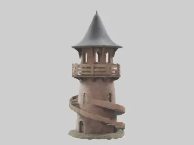 Watchtower Model Low-poly 3D model