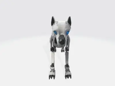 Robot dog 3D model 8
