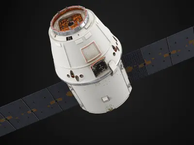 ISS Module Dragon 3D model