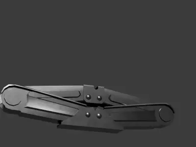 Animated scissor jack with up- down animation Free 3D model