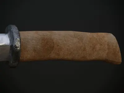 Killer Hunting Knife Free low-poly 3D model