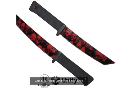 Collection Knife Tanto - 4 Knifes 3D Model Pack