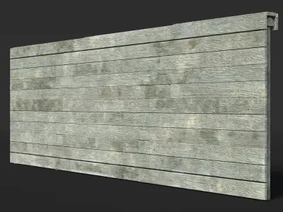 Training Wall Obstacle Old 3D model
