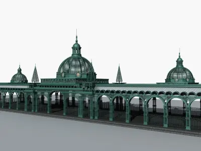Old f-ashioned Station 3D model