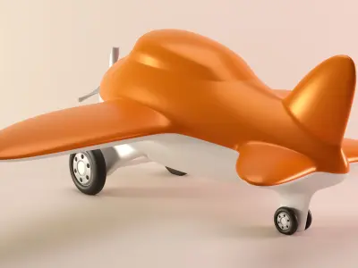 Toy Airplane 3D model shop