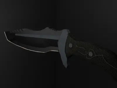 Tactical Edge 3D Knife Model Low-poly 3D model