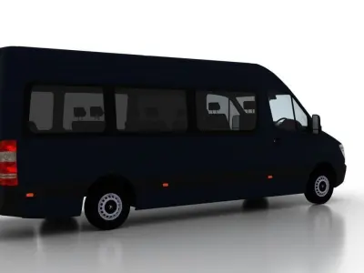 Mercedes Benz Sprinter L3H2 2009 Passenger UK 3D model