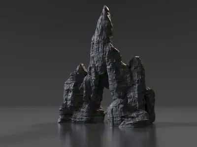 Cliff Rock Collection 3D model