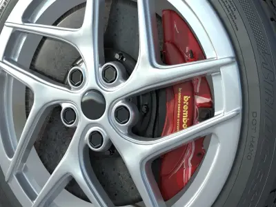 wheel Rim Tire 1 3D model