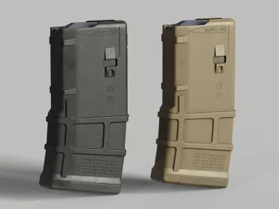 Magpul PMag20 Gen3 Magazine Low-poly 3D model
