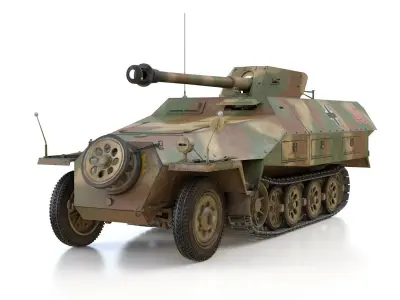 SDKFZ 251 22 - Ausf D - Pakwagen - 19 PzDiv 3D model
