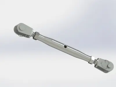 Turnbuckle M12x250 3D model