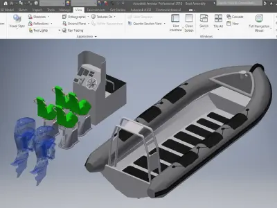 Boat Assembly 3d model 3D model