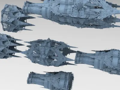 Grand Cigar zeppelin Mega Ship collection 1  3D model