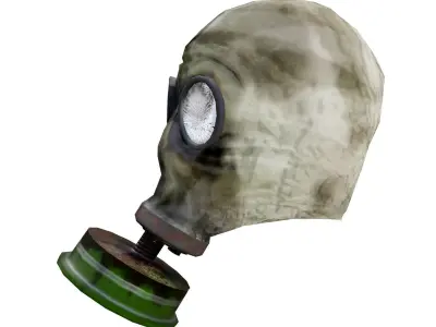 gasmask gas mask Low-poly 3D model