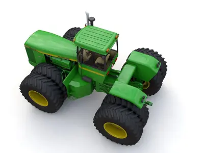 JOHN DEERE 8850 4WD Tractor 1985 3D model