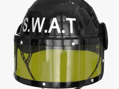 Polise Swat Helmet 3D Model Pack
