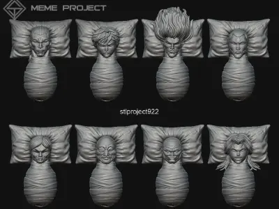 Baki Meme Paper Weight Free 3D print model