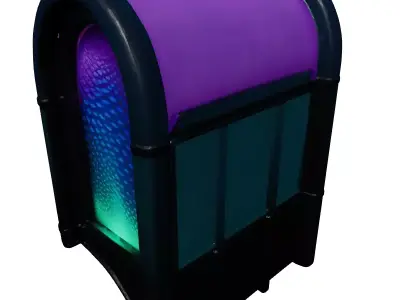 Futuristic Glowing Wall Decor Lamp 3D model