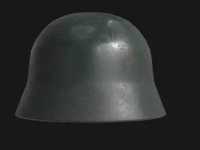 WW2 German Helmet kriegsmarine - Military Helmet Low-poly 3D model