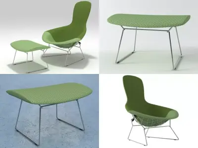 Bertoia Bird 3D model